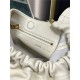 Squeeze bag SMALL in nappa lambskin White High