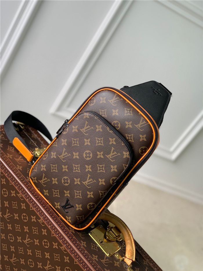 Louis Vuitton AVENUE SLING BAG NM Monogram Macassar M46718 High