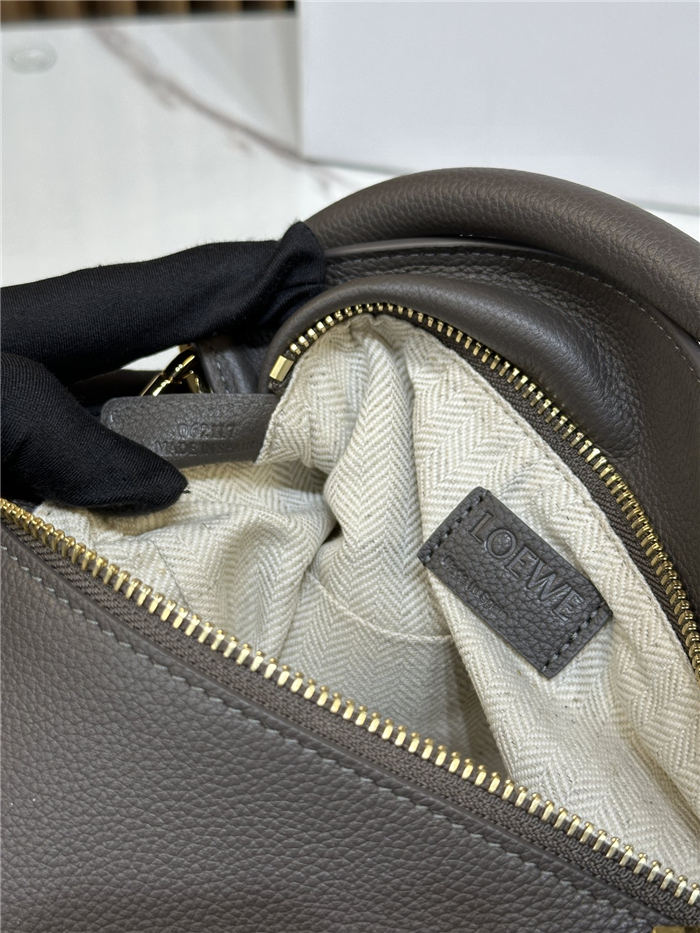 Small Puzzle bag in soft grained calfskin Dark Grey High