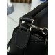 Small Puzzle bag in satin calfskin with jacquard strap Black High