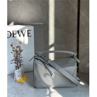 Small Puzzle bag in classic calfskin Pearl Grey High