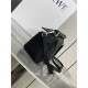 Mini Puzzle bag in soft grained calfskin Black High