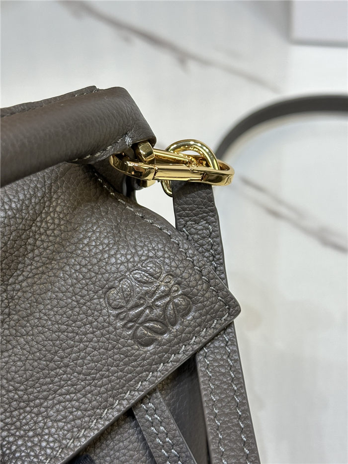 Mini Puzzle bag in soft grained calfskin Dark Grey High