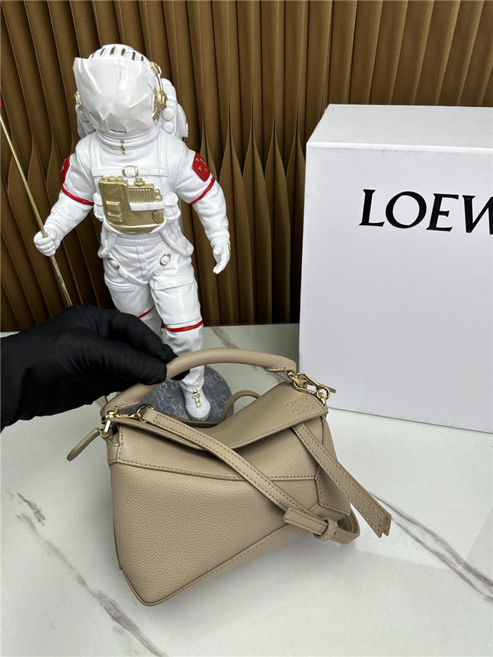 Mini Puzzle bag in soft grained calfskin Sand High