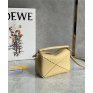 Mini Puzzle bag in soft grained calfskin Vanilla High