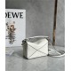 Mini Puzzle bag in soft grained calfskin White High