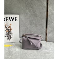 Mini Puzzle bag in classic calfskin Pale Purple High