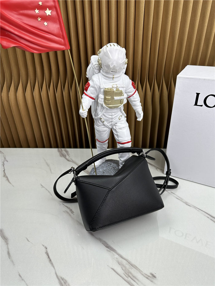 Mini Puzzle bag in classic calfskin Black High