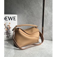 Puzzle bag 29cm in soft grained calfskin Caramel High