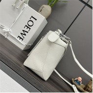 Puzzle bag 29cm in soft grained calfskin White High