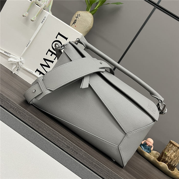 Puzzle bag 29cm in soft grained calfskin Grey High