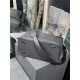 Large Puzzle bag in grained calfskin Grey High