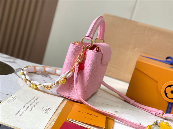 Louis Vuitton Capucines Mini Bag Taurillon Leather M23288 Pink High