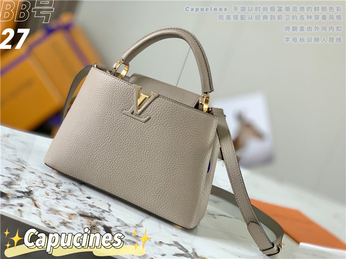 Louis Vuitton Capucines BB Bag Taurillon Leather M94517 Taupe High