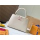 Louis Vuitton Capucines MM Bag Taurillon Leather M23084 White High