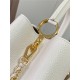 Louis Vuitton Capucines MM Bag Taurillon Leather M23084 White High