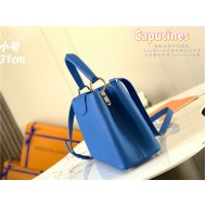 Louis Vuitton Capucines MM Bag Taurillon Leather M42259 Blue High