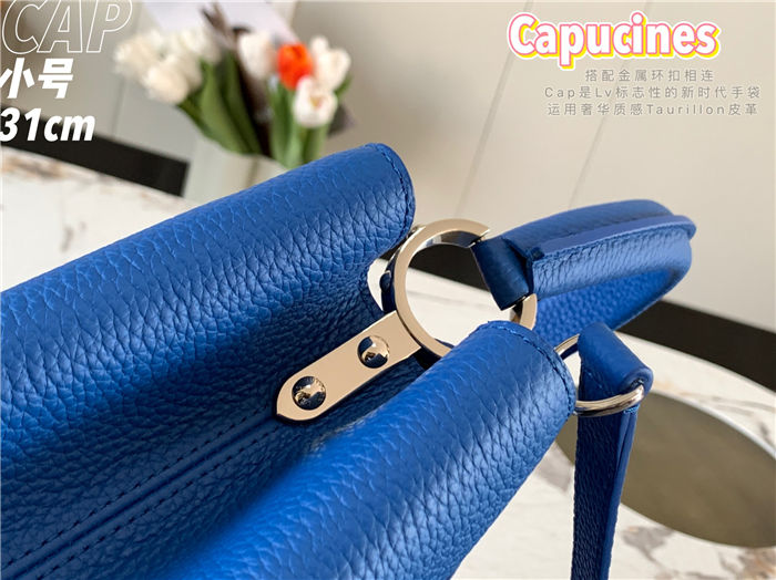 Louis Vuitton Capucines MM Bag Taurillon Leather M42259 Blue High