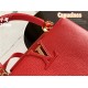 Louis Vuitton Capucines MM Bag Taurillon Leather M42259 Red High