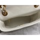 Chanel CHAIN BACKPACK Grained Calfskin & Gold-Tone Metal AS4490 White A