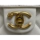 Chanel CHAIN BACKPACK Grained Calfskin & Gold-Tone Metal AS4490 White A