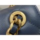 Chanel CHAIN BACKPACK Grained Calfskin & Gold-Tone Metal AS4490 Blue A