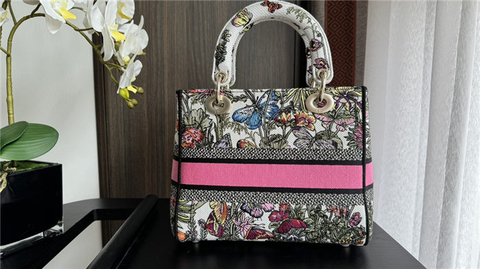 MEDIUM LADY D-LITE BAG Mexico Millefiori Embroidery High