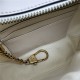 GG Marmont half-moon-shaped mini bag 770983 White High