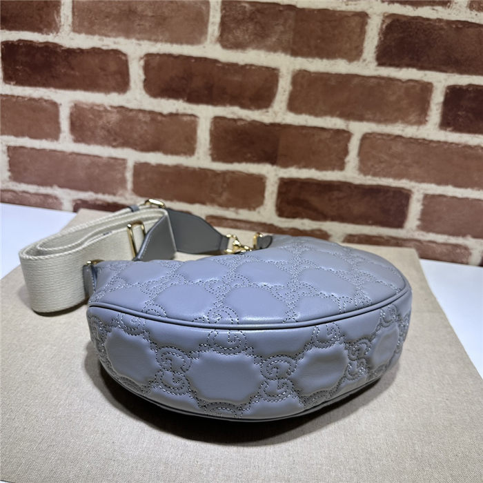 Gucci GG MATELASSÉ SMALL SHOULDER BAG 739709 Grey High