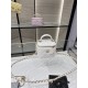 Chanel SMALL VANITY WITH CHAIN AP2198 Lambskin & Gold-Tone Metal White High