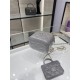 Chanel SMALL VANITY WITH CHAIN AP2198 Lambskin & Gold-Tone Metal Grey High