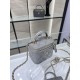 Chanel SMALL VANITY WITH CHAIN AP2198 Lambskin & Gold-Tone Metal Grey High