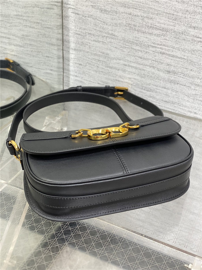 Dior Small CD Besace Bag Calfskin Black High