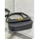 Dior Small CD Besace Bag Calfskin Black High