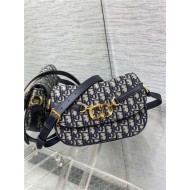 Dior Small CD Besace Bag Dior Oblique Jacquard Blue High