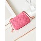 Chanel MINI FLAP BAG AS4385 Lambskin & Gold-Tone Metal Pink High