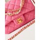 Chanel MINI FLAP BAG AS4385 Lambskin & Gold-Tone Metal Pink High