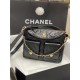 Chanel Hobo handbag AS4743 Shiny calfskin & gold-tone metal Black High