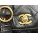 Chanel Hobo handbag AS4743 Shiny calfskin & gold-tone metal Black High