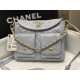 Chanel Hobo handbag AS4743 Shiny calfskin & gold-tone metal Blue High