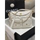 Chanel Large Hobo handbag As4668 Shiny calfskin & gold-tone metal White High