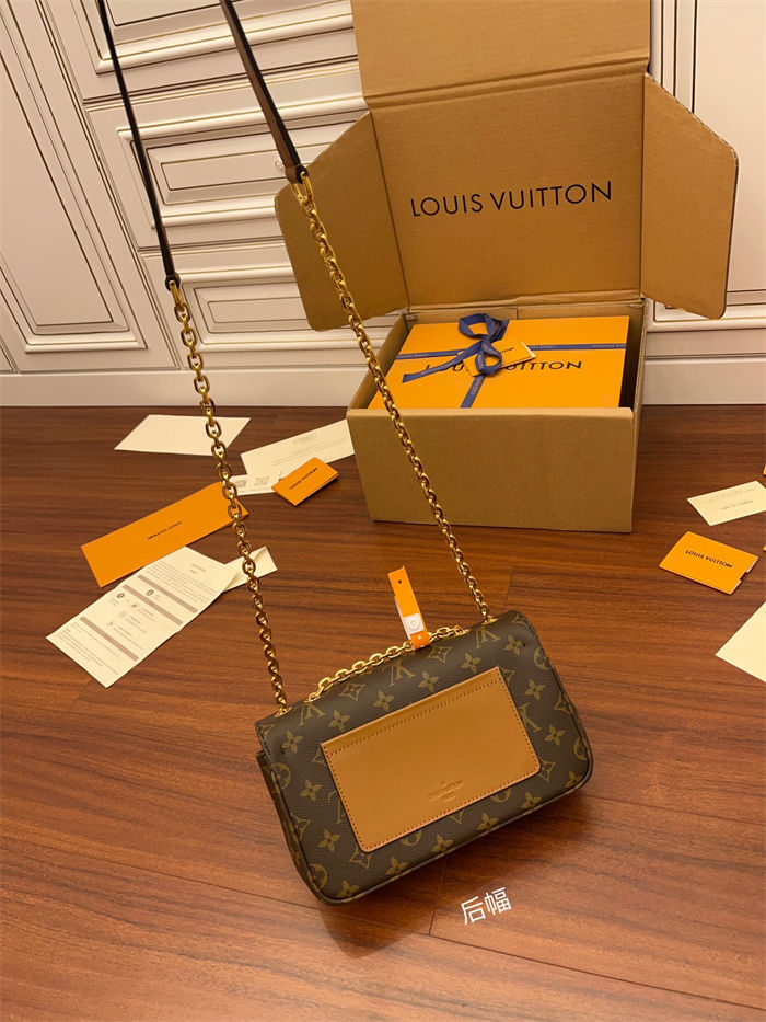 Louis Vuitton MARCEAU chain handbag Monogram coated canvas and cowhide leather M46127 Top