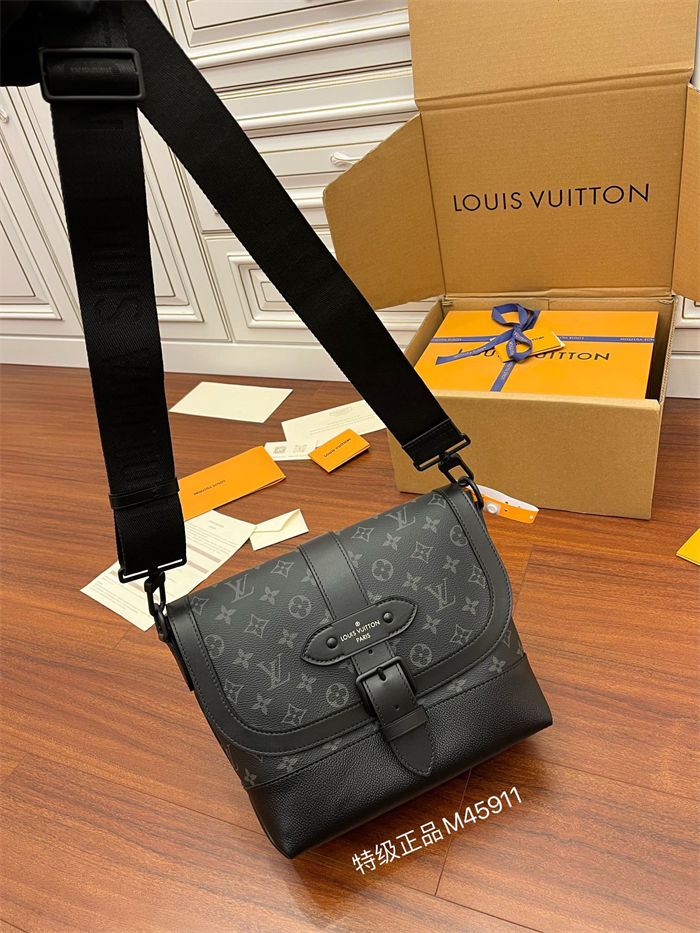 Louis Vuitton SAUMUR MESSENGER Monogram Eclipse M45911 Top