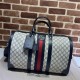 Gucci Savoy medium duffle bag 681295 GG Supreme canvas Blue High