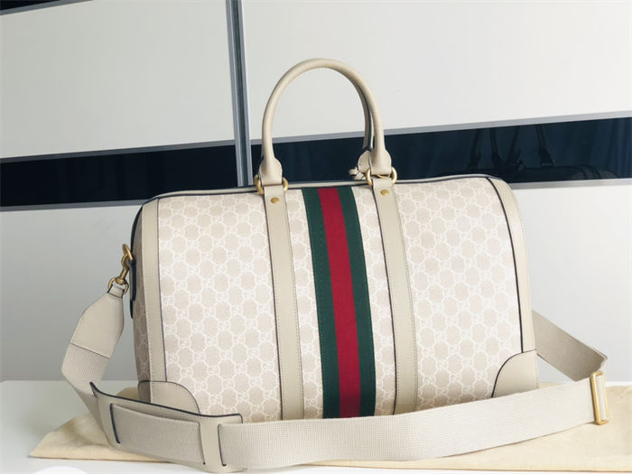 Gucci Savoy medium duffle bag 681295 GG Supreme canvas Beige High