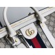 Gucci Savoy medium duffle bag 681295 GG Supreme canvas White High