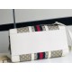 Gucci Savoy medium duffle bag 681295 GG Supreme canvas White High