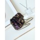 EVENING BAG AS4561 Sequins & Gold-Tone Metal Coco Black A