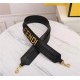 Fendi STRAP YOU Leather shoulder strap Black High