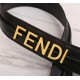 Fendi STRAP YOU Leather shoulder strap Black High